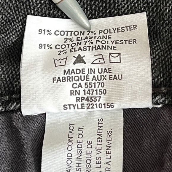 FRANK And Oak Debbie Skinny Ankle Crop Denim Jeans Washed Black - Picture 10 of 15